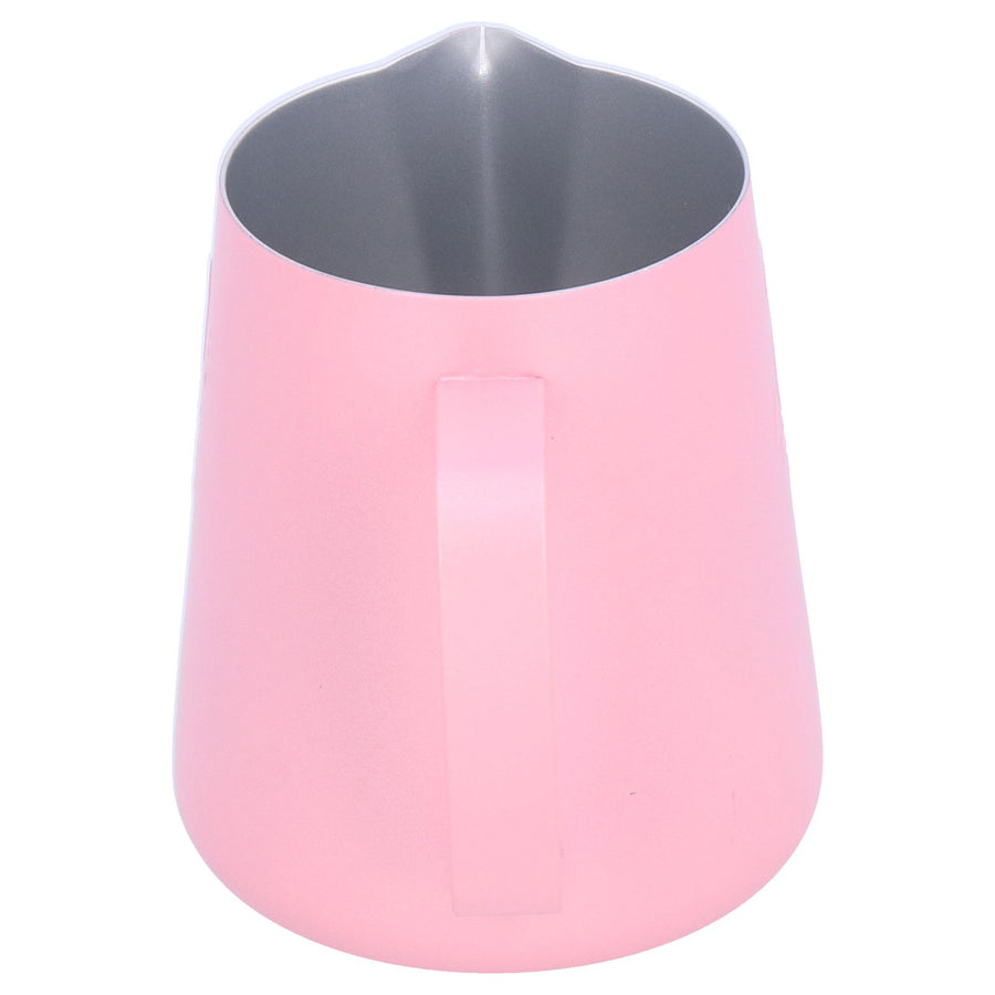400ml Coffee Pitcher Fancy Milk Frothing Pitcher with Eagle Beak Spout for Home Cafe Pink