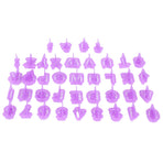40Pcs DIY Biscuits Mold Alphabet Number Cookies Chocolate Cutter Mold Baking Accessory