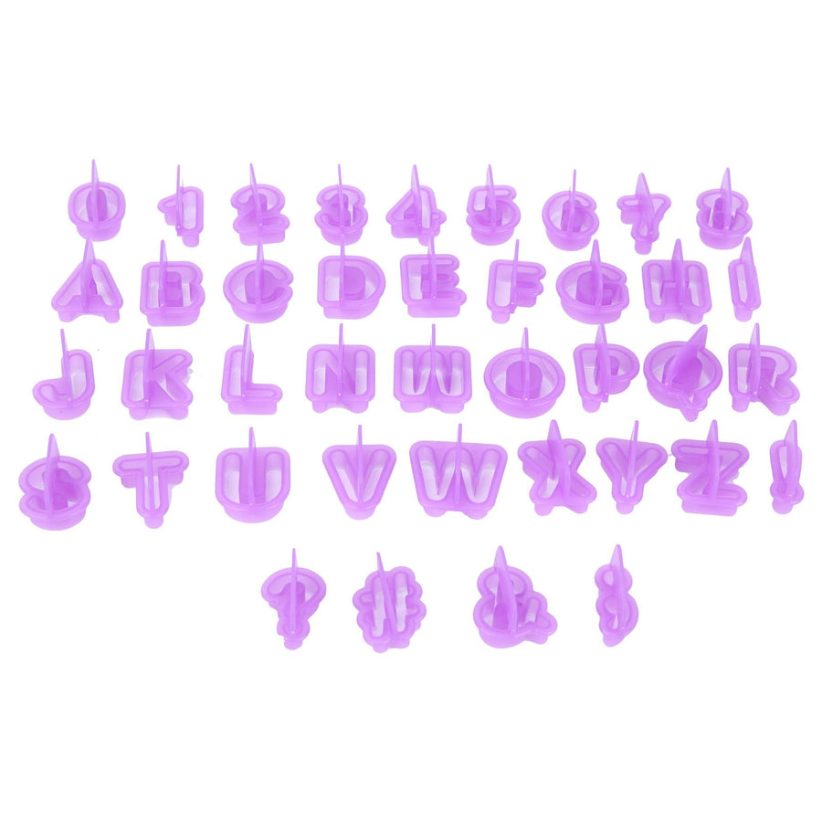 40Pcs DIY Biscuits Mold Alphabet Number Cookies Chocolate Cutter Mold Baking Accessory