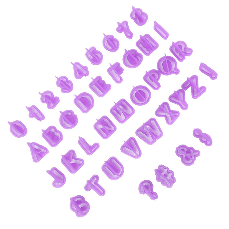 40Pcs DIY Biscuits Mold Alphabet Number Cookies Chocolate Cutter Mold Baking Accessory