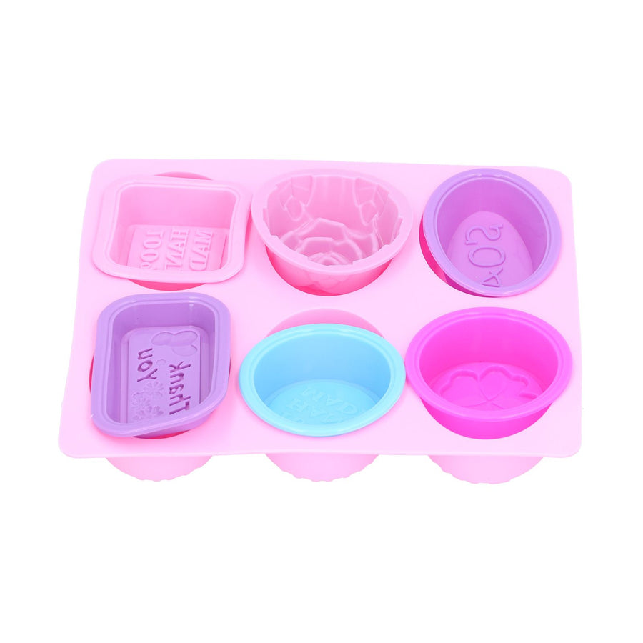 7Pcs Silicone Mold Food Grade Portable Multifunctional Cake Mould for Dinner Party Camping
