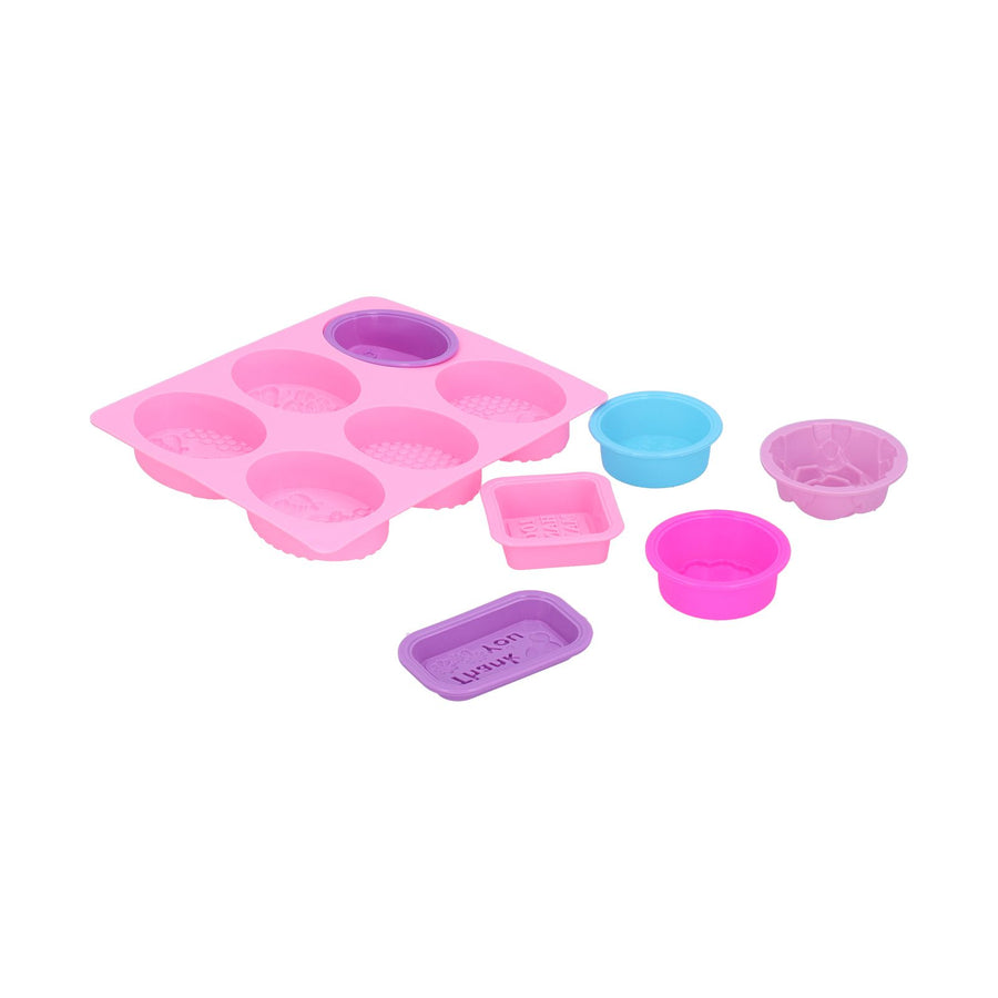 7Pcs Silicone Mold Food Grade Portable Multifunctional Cake Mould for Dinner Party Camping