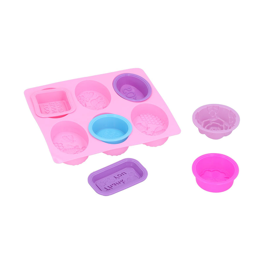 7Pcs Silicone Mold Food Grade Portable Multifunctional Cake Mould for Dinner Party Camping