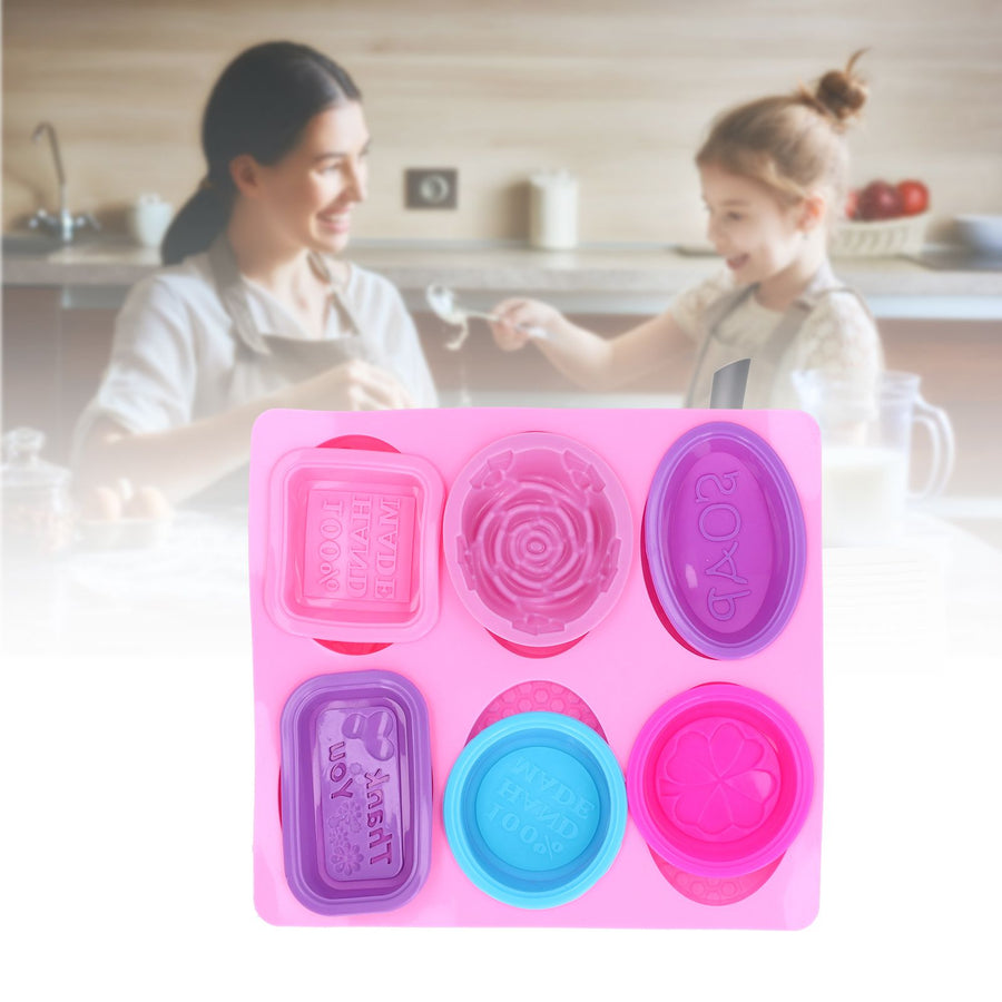 7Pcs Silicone Mold Food Grade Portable Multifunctional Cake Mould for Dinner Party Camping