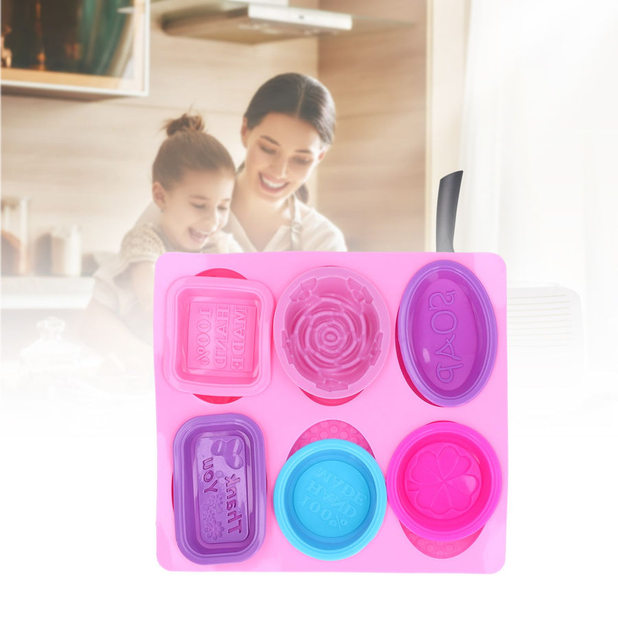 7Pcs Silicone Mold Food Grade Portable Multifunctional Cake Mould for Dinner Party Camping