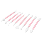 8Pcs Cake Fondant Decorating Tool Set Engraving Pen Cake Supplies DIY Baking ToolsPink