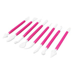 8Pcs Cake Fondant Decorating Tool Set Engraving Pen Cake Supplies DIY Baking ToolsRose Red