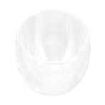 2-Layer Transparent Milk Mug Cylindrical Heat Resistant Coffee Cup for Beverage Home(250ml )