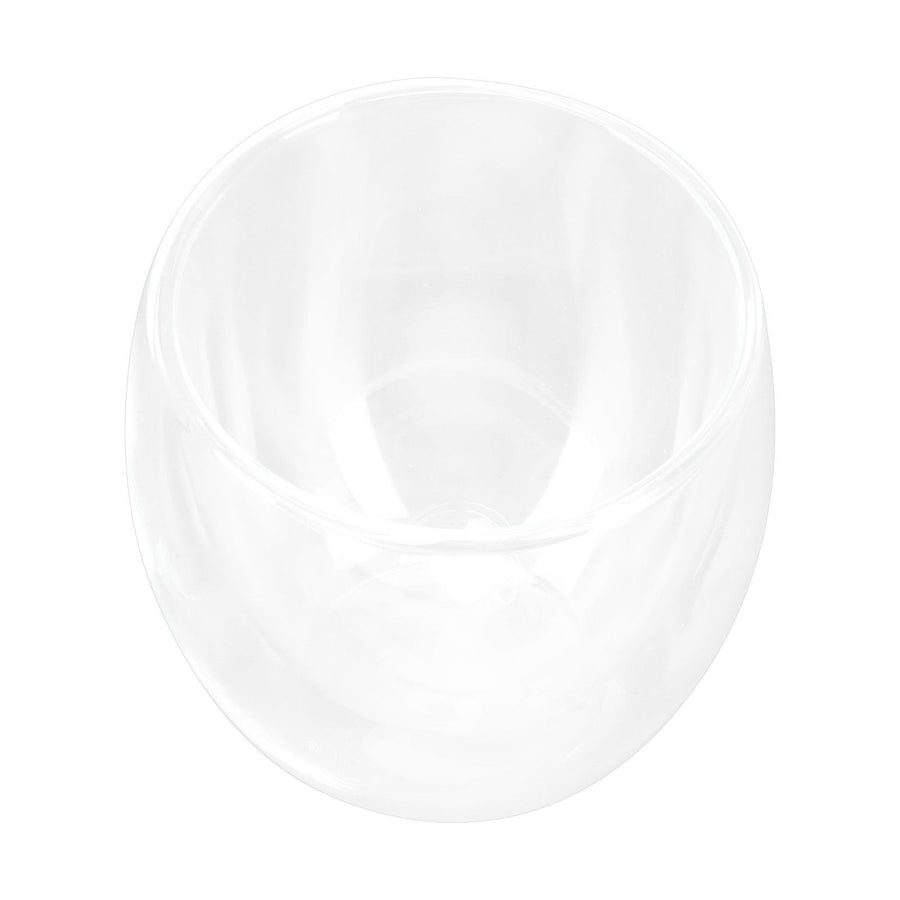 2-Layer Transparent Milk Mug Cylindrical Heat Resistant Coffee Cup for Beverage Home(250ml )