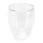 2-Layer Transparent Milk Mug Cylindrical Heat Resistant Coffee Cup for Beverage Home(350ml )