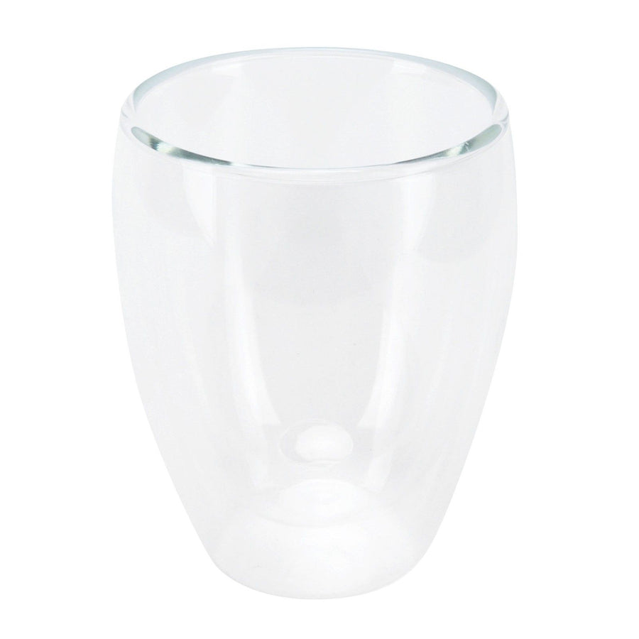 2-Layer Transparent Milk Mug Cylindrical Heat Resistant Coffee Cup for Beverage Home(350ml )