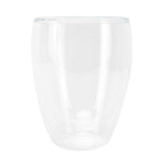 2-Layer Transparent Milk Mug Cylindrical Heat Resistant Coffee Cup for Beverage Home(350ml )