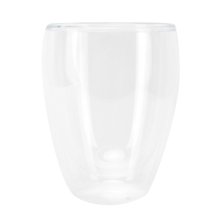 2-Layer Transparent Milk Mug Cylindrical Heat Resistant Coffee Cup for Beverage Home(350ml )