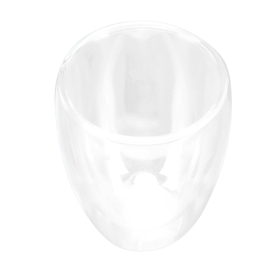 2-Layer Transparent Milk Mug Cylindrical Heat Resistant Coffee Cup for Beverage Home(350ml )