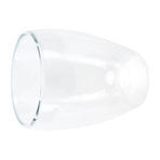 2-Layer Transparent Milk Mug Cylindrical Heat Resistant Coffee Cup for Beverage Home(350ml )