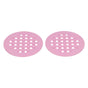 2Pcs Table Placemat HeatInsulated NonSlip Mat Bowl Dish Pot Mat for Kitchen Use(Pink )