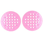 2Pcs Table Placemat HeatInsulated NonSlip Mat Bowl Dish Pot Mat for Kitchen Use(Pink )