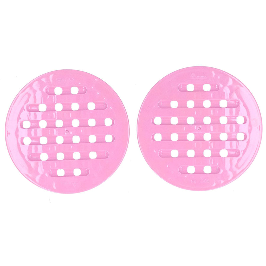 2Pcs Table Placemat HeatInsulated NonSlip Mat Bowl Dish Pot Mat for Kitchen Use(Pink )