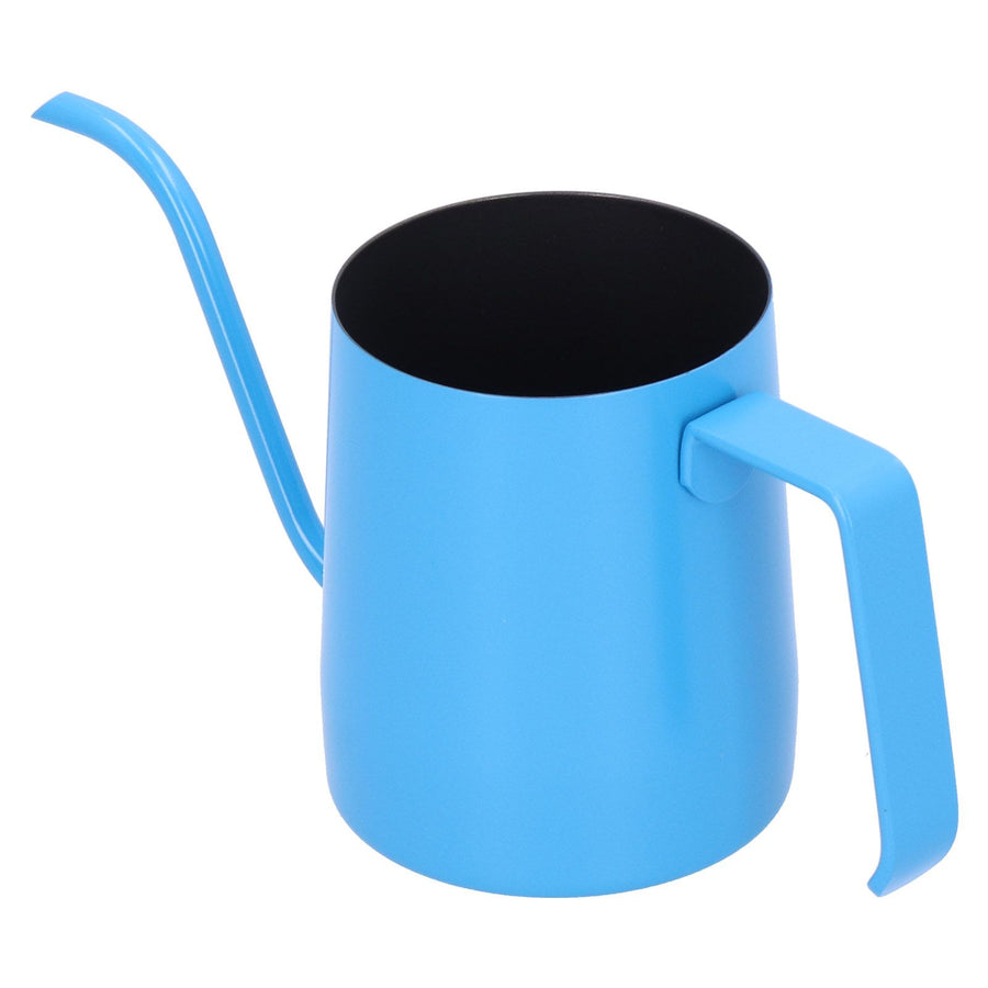 350ml Hand Made Coffee Pot Stainless Steel Fine Spout Pour Over Coffee Kettle Home Coffee UseBlue
