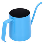 350ml Hand Made Coffee Pot Stainless Steel Fine Spout Pour Over Coffee Kettle Home Coffee UseBlue