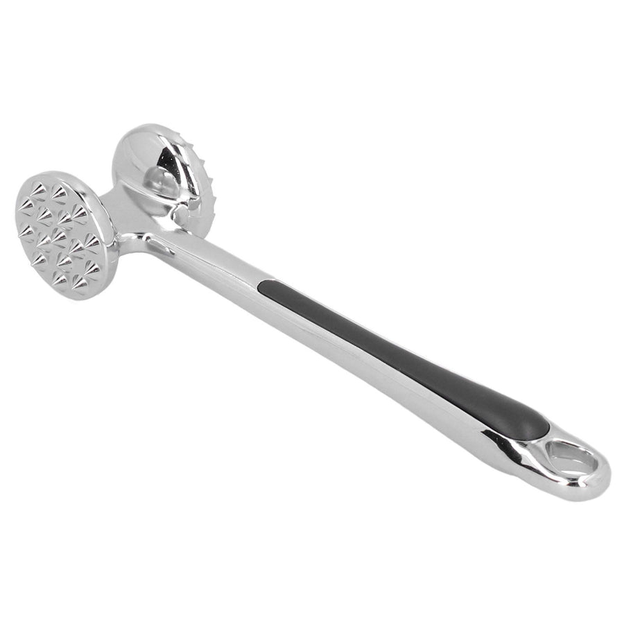 Meat Hammer Zinc Alloy DualSided Steak Tenderizer Meat Tenderizing Tool for Kitchen Restaurant