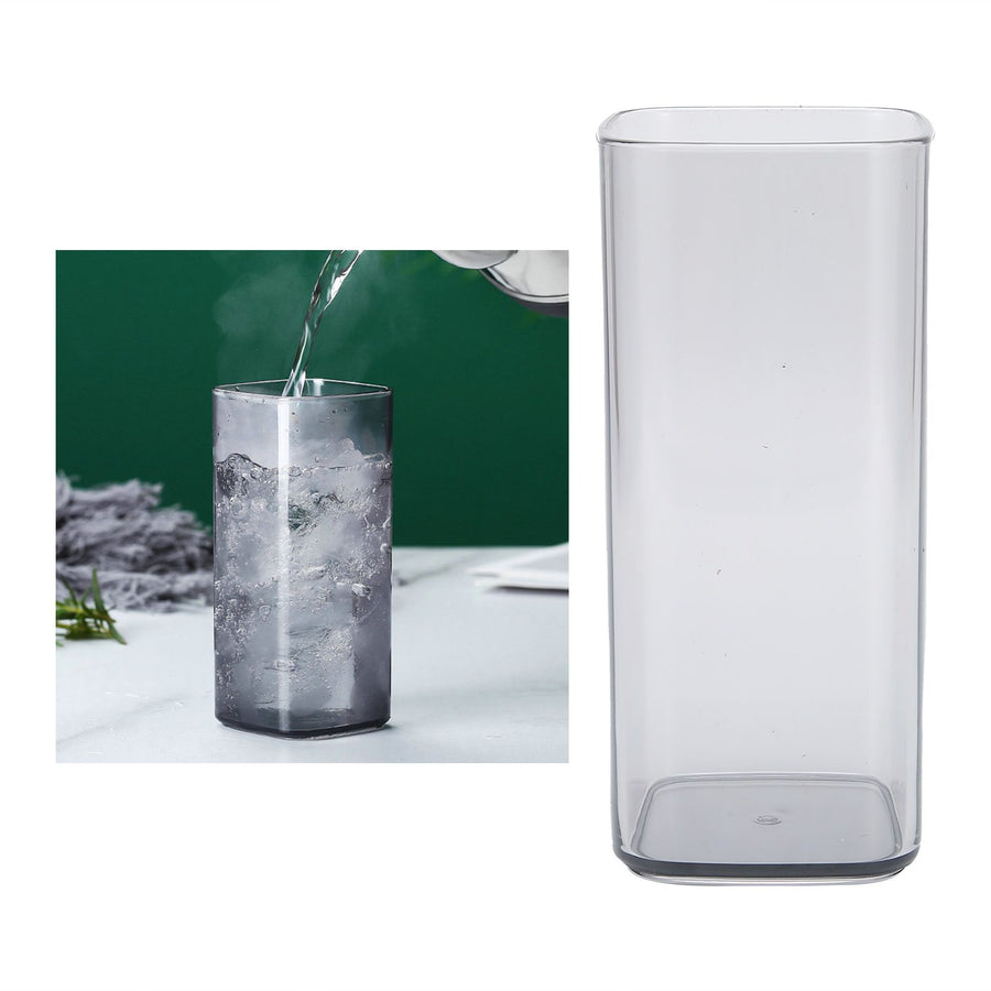 250ml Square Cup Innovative Reusable Tea Juice Coffee Mug Drinkware Kitchen AccessoryGray