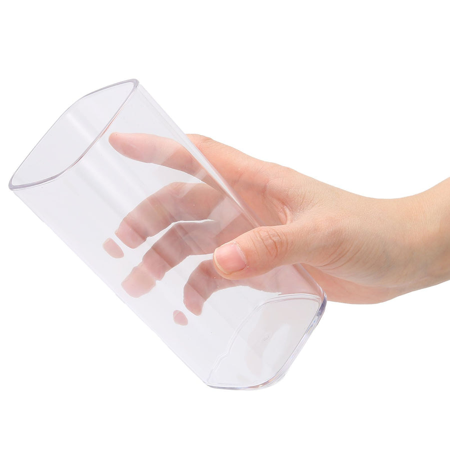 250ml Square Cup Innovative Reusable Tea Juice Coffee Mug Drinkware Kitchen AccessoryTransparent