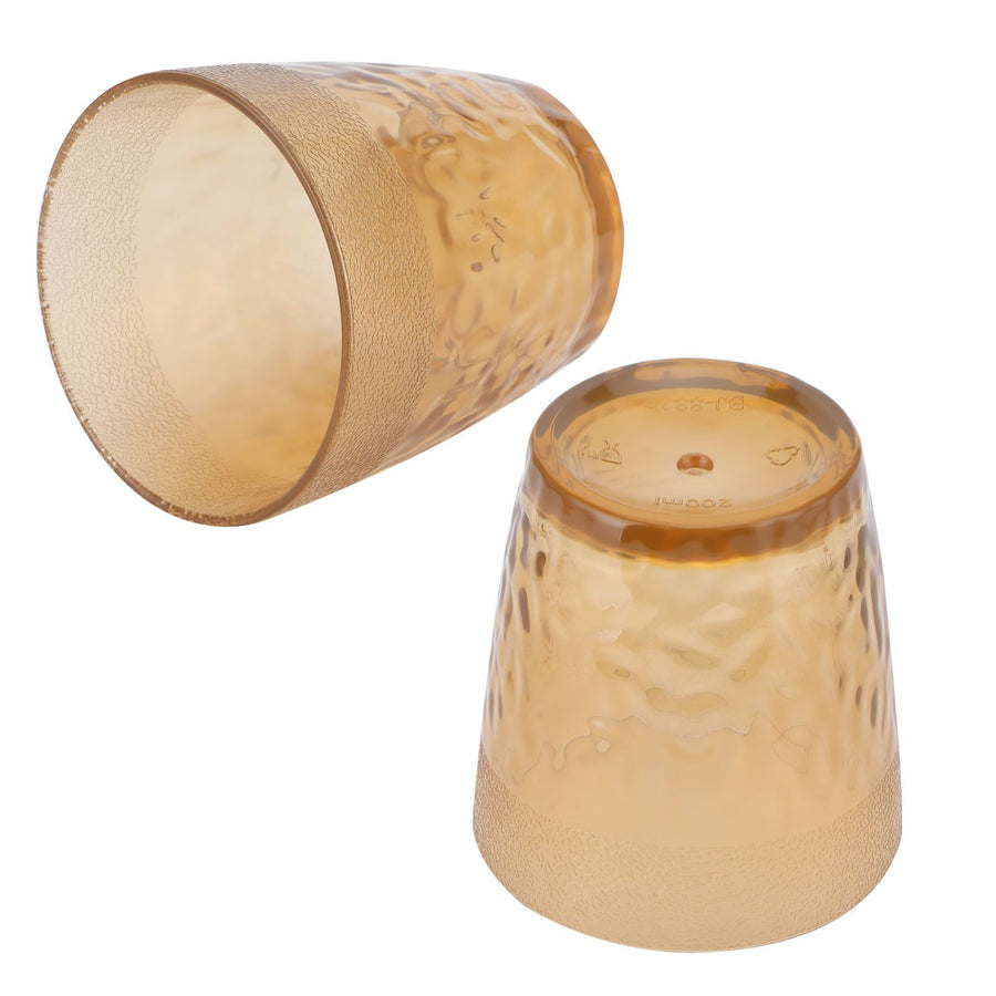 200ml Drinking Glass Flower Tea Cup Small Beer Mug Acrylic Cup for Home PartyCopper