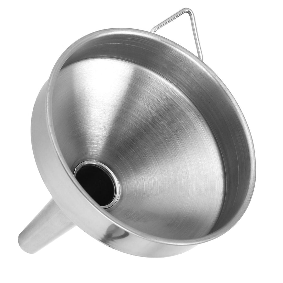 Stainless Steel Funnel Thickened Kitchen Funnel for Transferring of Liquid Dry Ingredient11cm