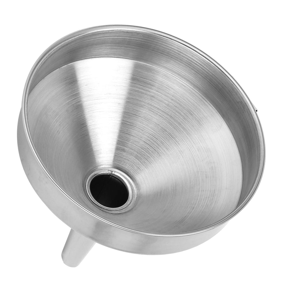 Stainless Steel Funnel Thickened Kitchen Funnel for Transferring of Liquid Dry Ingredient13cm