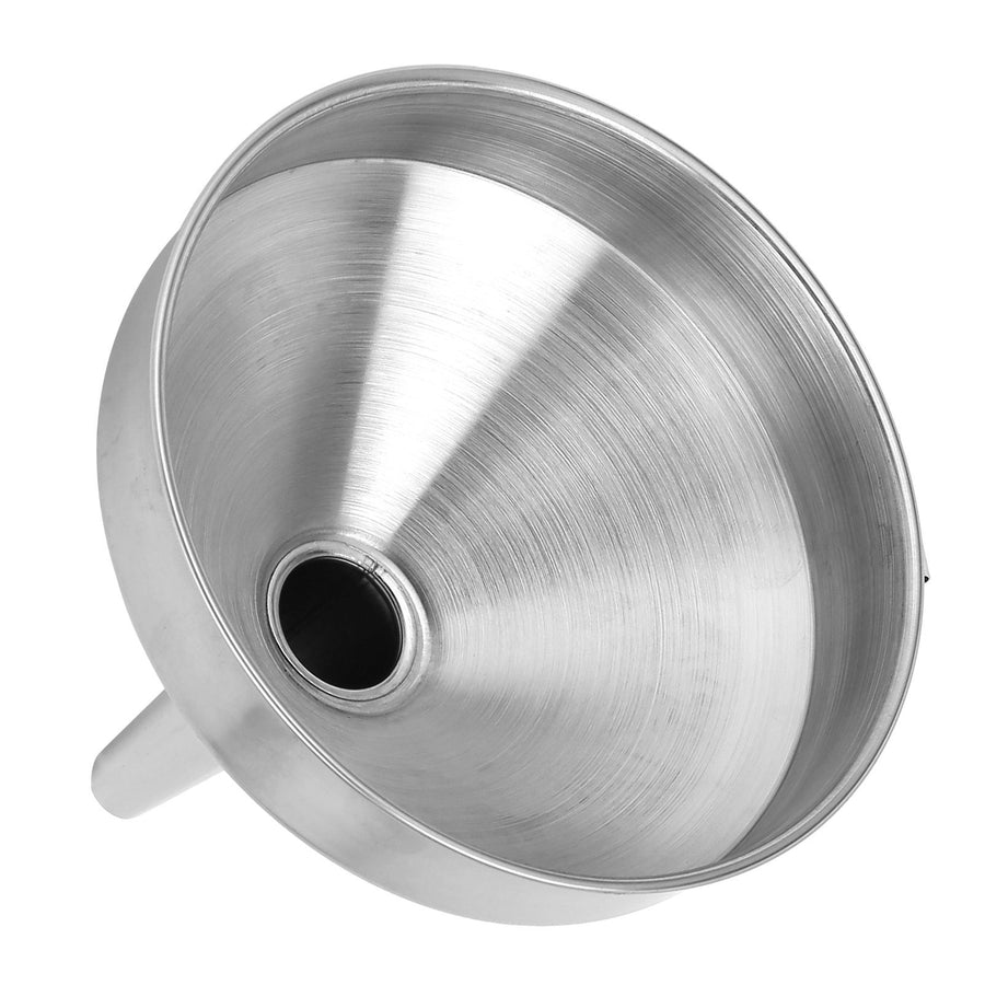 Stainless Steel Funnel Thickened Kitchen Funnel for Transferring of Liquid Dry Ingredient13cm