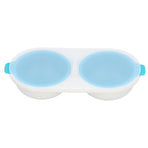 Microwave Egg Poacher Food Grade Double Cup Egg Boiler Cookware Kitchen Cooking Tools