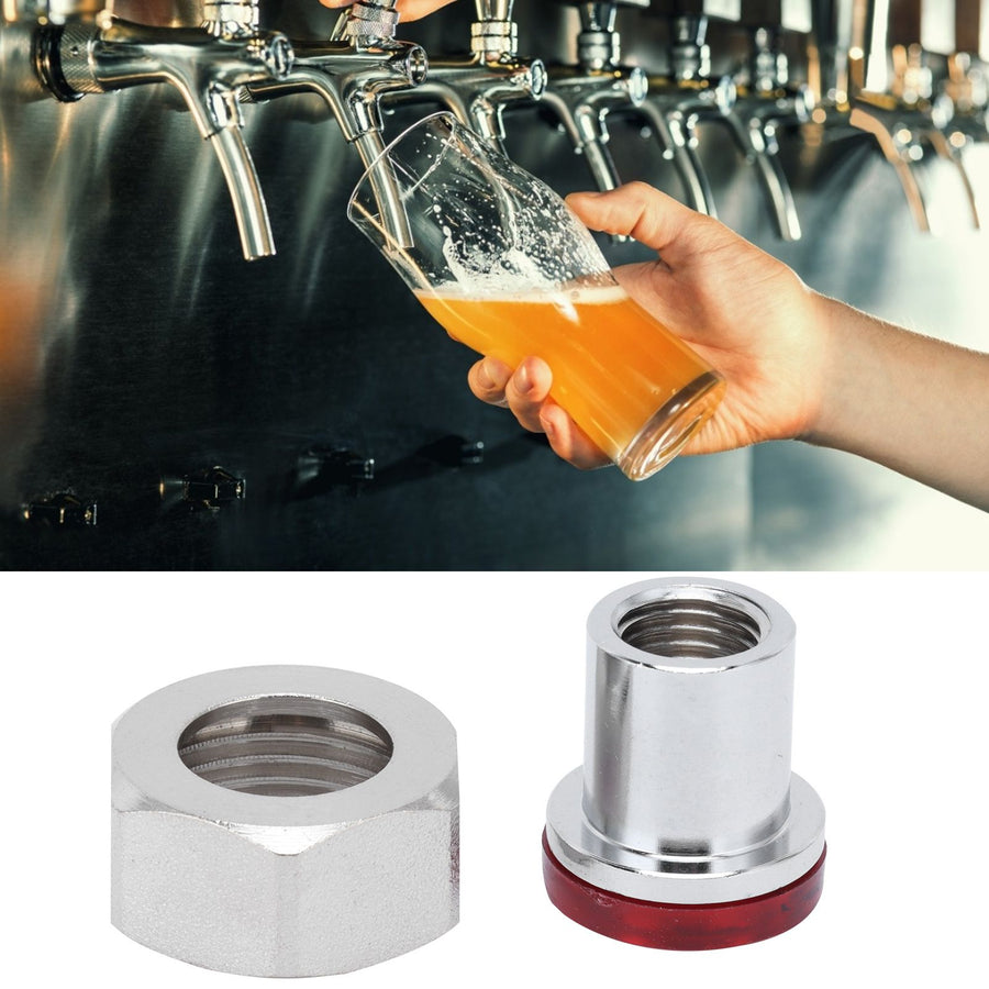 Beer Faucet Quick Disconnect Adapter with Nut Gasket Draft Beer Brewing Accessory