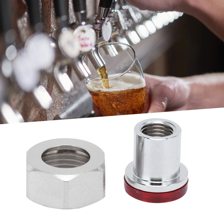 Beer Faucet Quick Disconnect Adapter with Nut Gasket Draft Beer Brewing Accessory