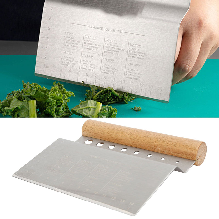 Dough Scraper Multifunctional Kitchen Tool Baking Tool with Handle for Dough and Pizza