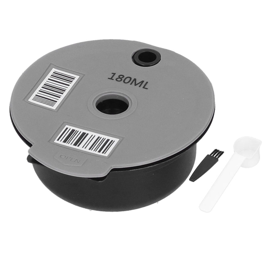 Reusable Coffee Capsule Cup Coffee Filter with Spoon Brush Home Office Cafe Accessories180ML