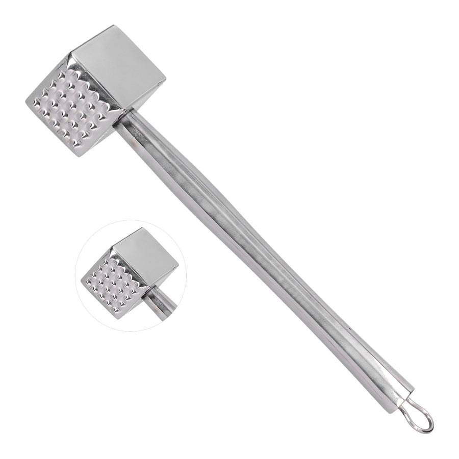 Meat Hammer Heavy Duty Steak Loose Tenderizer Hammer with NonSlip Stainless Steel Handle Kitchen Tool