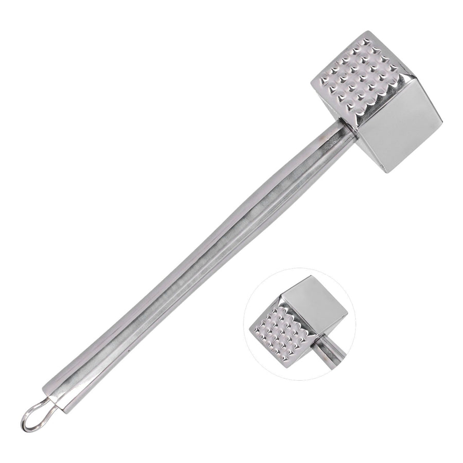 Meat Hammer Heavy Duty Steak Loose Tenderizer Hammer with NonSlip Stainless Steel Handle Kitchen Tool