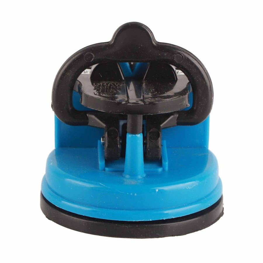 Knife Sharpener Manual Scissor Sharpener Knife Sharpening Tool with Suction Cup for KitchenBlue