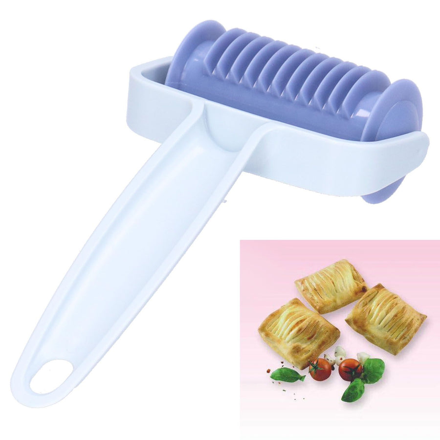 DIY Dough Roller Innovative ABS Pastry Roller Baking Accessory for Biscuits Breads MakingJalousie Stripe Roller