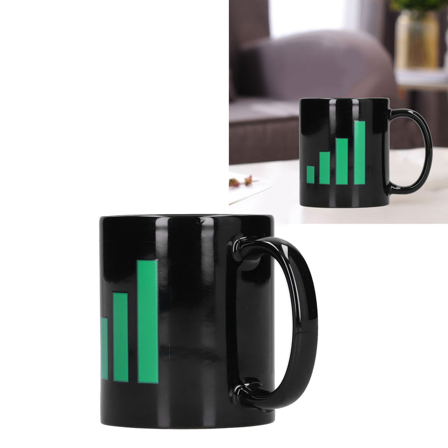 Originality Color Changing Cup WIFI Signal Pattern Coffee Mug for Home Office Club Wedding