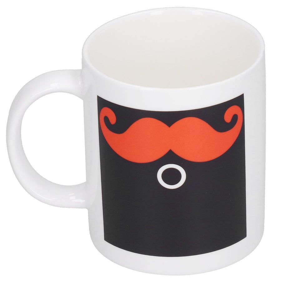 Beard Pattern Innovative Thermal Induction Mug Color Changing Cup for Office Home Dormitory