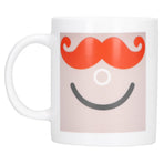 Beard Pattern Innovative Thermal Induction Mug Color Changing Cup for Office Home Dormitory