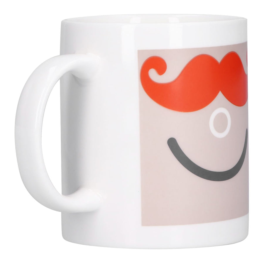 Beard Pattern Innovative Thermal Induction Mug Color Changing Cup for Office Home Dormitory