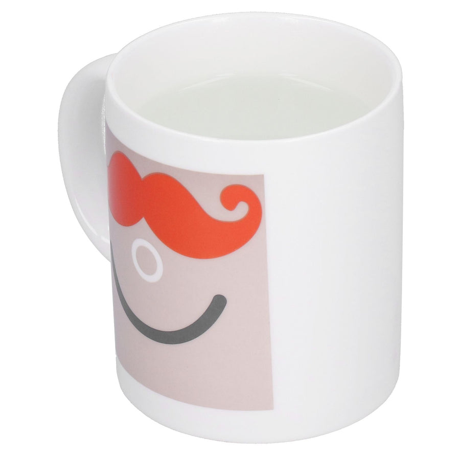 Beard Pattern Innovative Thermal Induction Mug Color Changing Cup for Office Home Dormitory