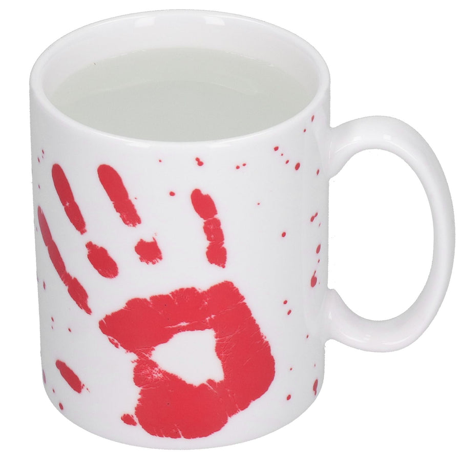 Palm Pattern Coffee Mug Thermal Induction Color Changing Cup for Home Office Wedding