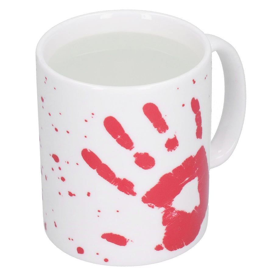 Palm Pattern Coffee Mug Thermal Induction Color Changing Cup for Home Office Wedding