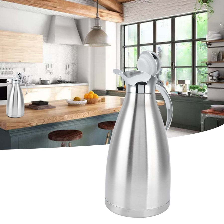 Vacuum Jug Stainless Steel Portable Household Thermal Insulation Kettle Cold Water Kettle Hot Water Pot1.5L