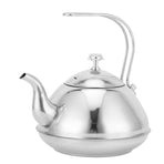 Stainless Steel Teapot with Tea Infuser Thickened NonMagnetic Kettle for Home Office(2L )