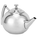 Stainless Steel Teapot Nontoxic Tea Pot Kettle with Filter for Brewing Loose Leaves and Tea Bags(1L )